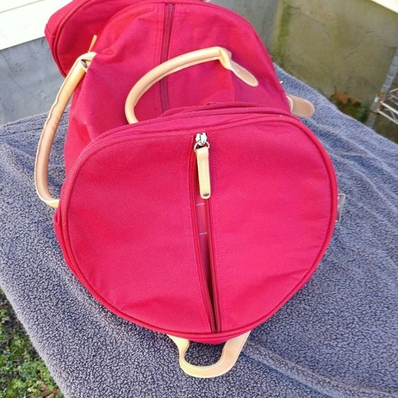 3 PC Set Overnight Trio Canvas Folding Duffle Bag Luggage (1) Medium 2 Smaller - Picture 7 of 8